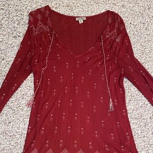 Lucky Brand Long Sleeve Blouse